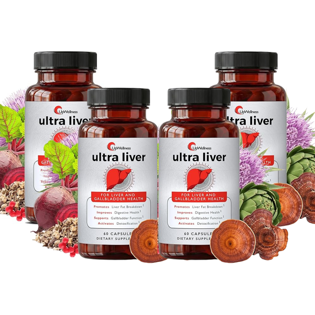 UpWellness Ultra Liver Supplement – Advanced Liver & Gallbladder Support with TMG, NAC & Milk Thistle (60 Capsules)