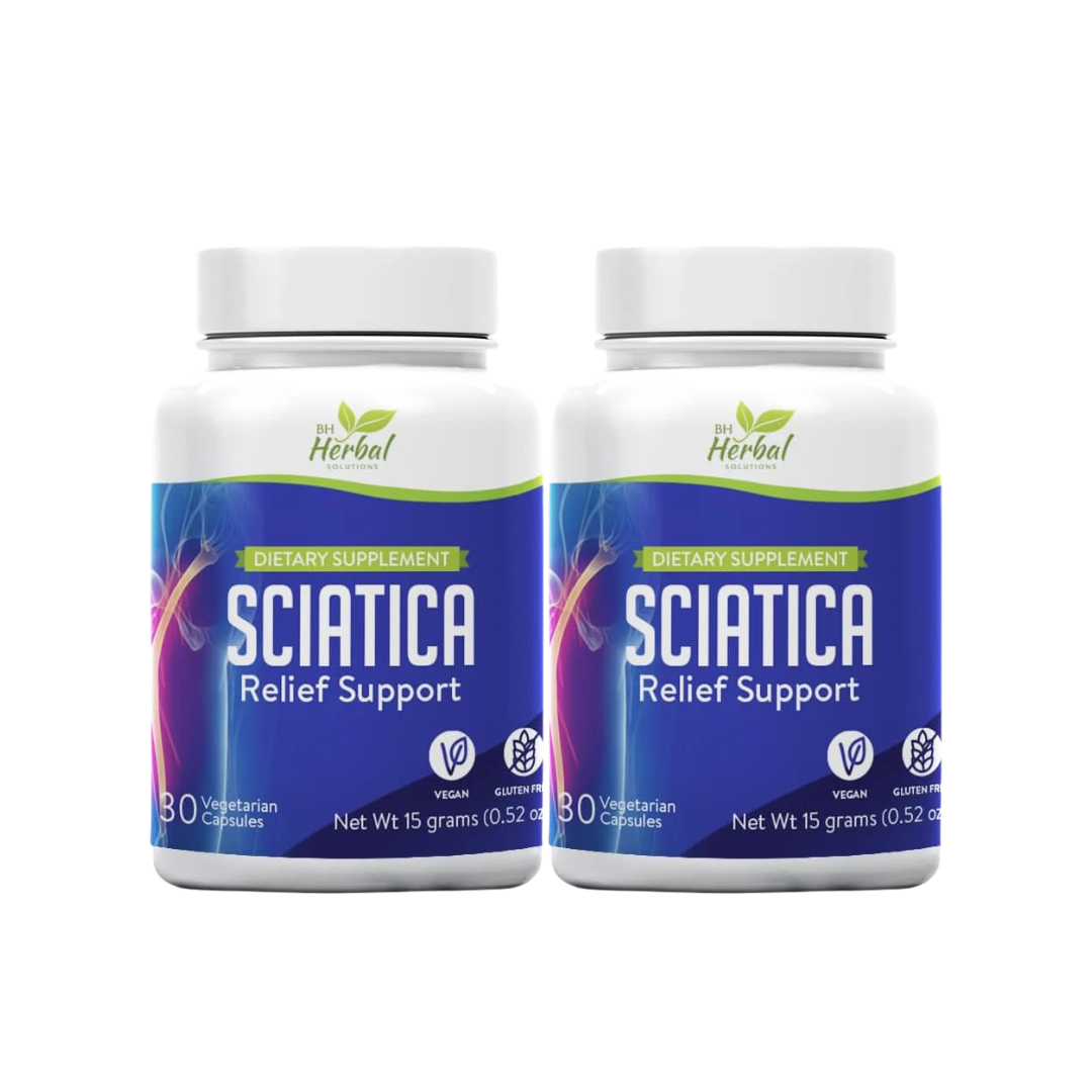 Sciatica Nerve Relief Support – Natural Herbal Supplement for Lower Back, Hip & Leg Comfort