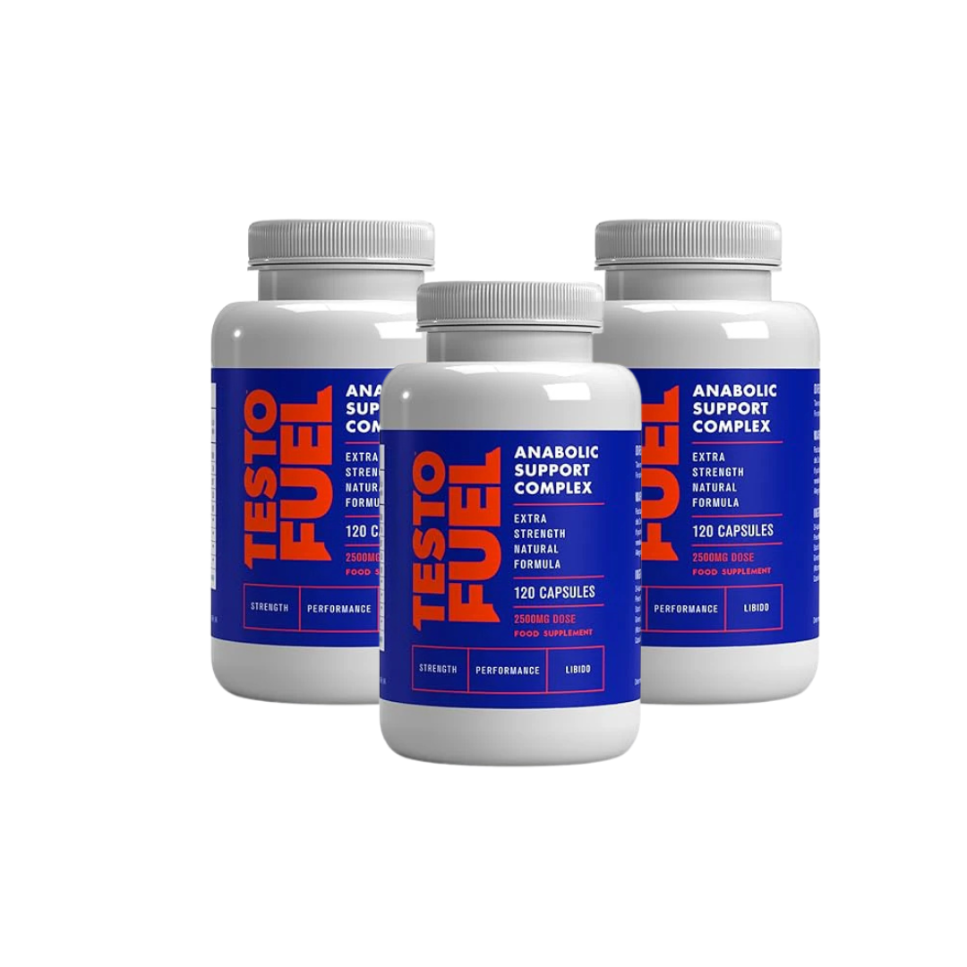 TestoFuel 120 T-Booster Pills – Natural Testosterone Support for Strength, Energy & Muscle Growth