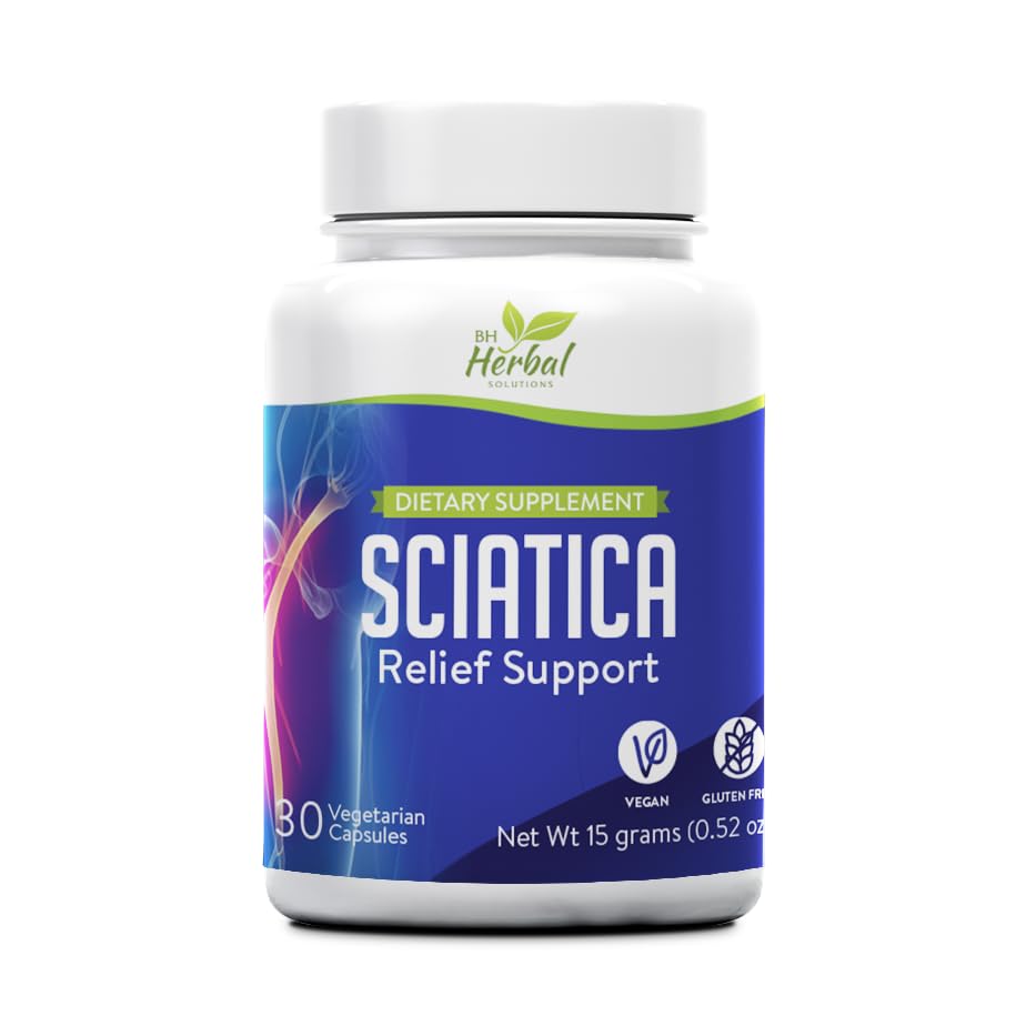 Sciatica Nerve Relief Support – Natural Herbal Supplement for Lower Back, Hip &amp; Leg Comfort