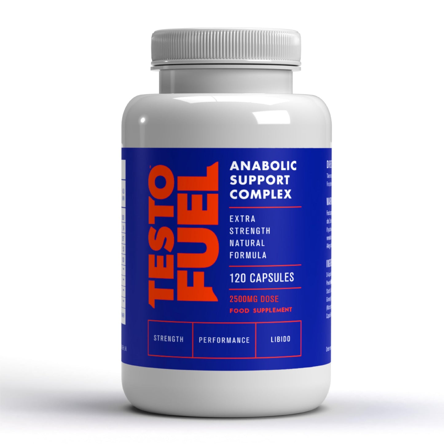 TestoFuel 120 T-Booster Pills – Natural Testosterone Support for Strength, Energy &amp; Muscle Growth