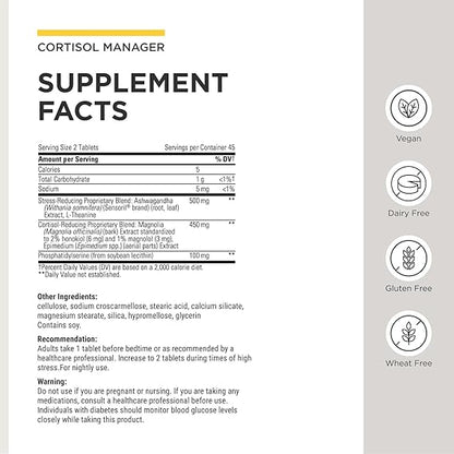 Integrative Therapeutics Cortisol Manager – Stress Support & Restful Sleep Formula
