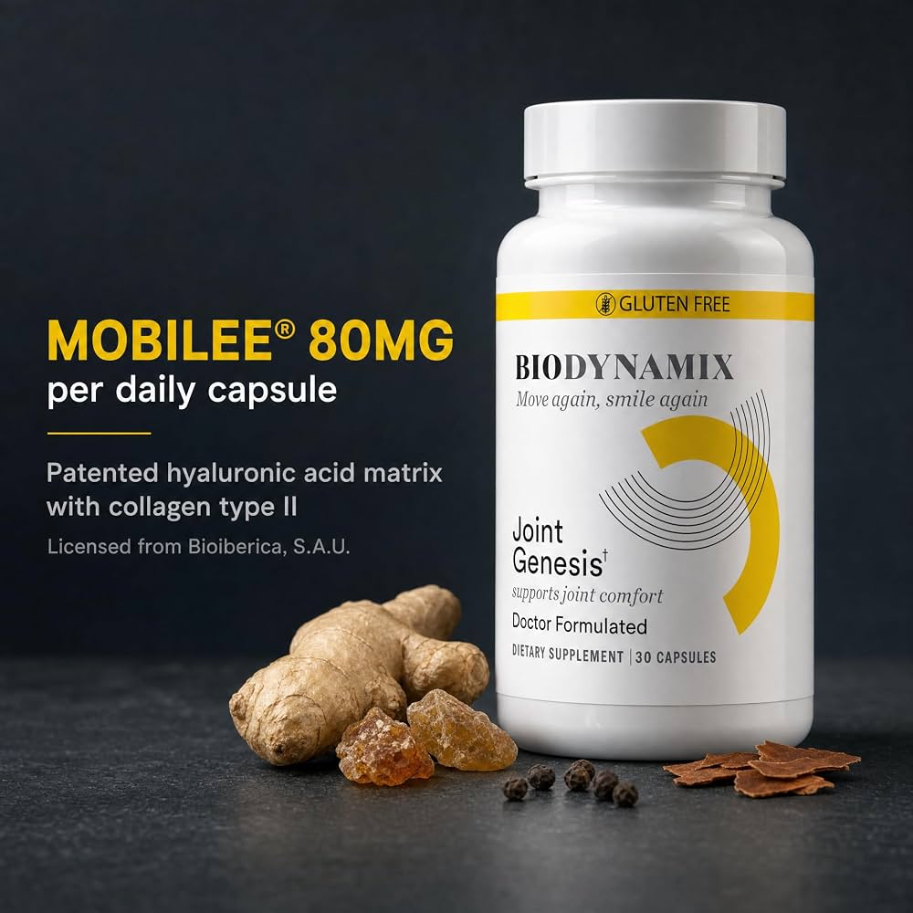 Joint Genesis - Joint Support Supplement - with Mobilee and Boswellia Serrata - for Comfortable, Flexible Joints - 30-Day Supply