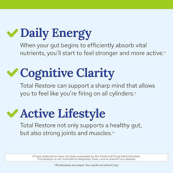 Gundry MD Total Restore – Advanced Gut Lining Support for Digestive & Immune Wellness (90 Capsules)