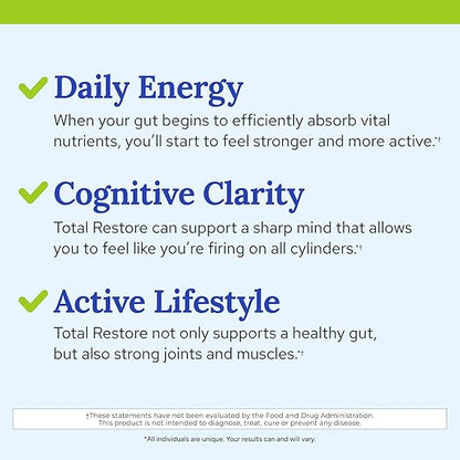 Gundry MD Total Restore – Advanced Gut Lining Support for Digestive &amp; Immune Wellness (90 Capsules)