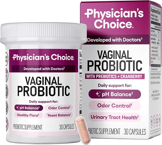 Physician's CHOICE Vaginal Probiotics for Women, pH Balance & Odor, 30ct