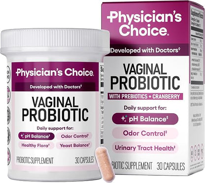 Physician's CHOICE Vaginal Probiotics for Women, pH Balance & Odor, 30ct