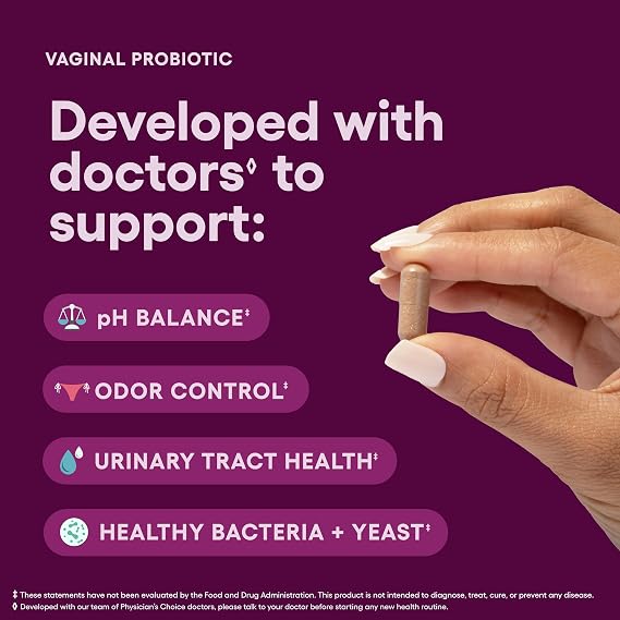 Physician's CHOICE Vaginal Probiotics for Women, pH Balance & Odor, 30ct
