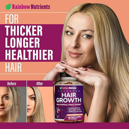 Hair Growth Vitamins for Women – Biotin, Collagen & Advanced Hair Support