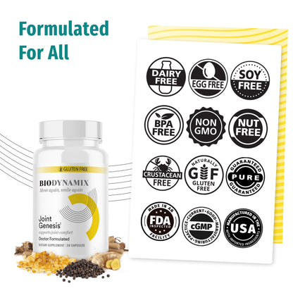 Joint Genesis - Joint Support Supplement - with Mobilee and Boswellia Serrata - for Comfortable, Flexible Joints - 30-Day Supply