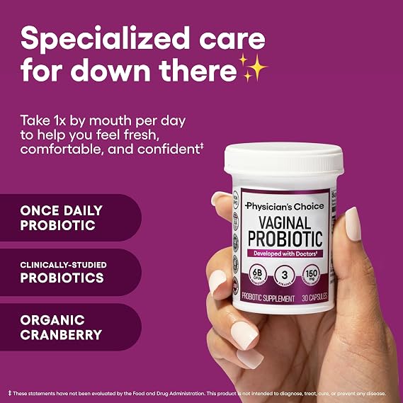 Physician's CHOICE Vaginal Probiotics for Women, pH Balance & Odor, 30ct
