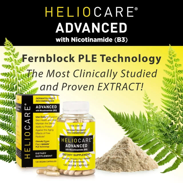Heliocare Skin Care Dietary Supplement – 60 Vegan Capsules for Advanced Skin Protection