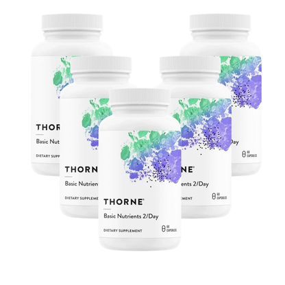 Thorne Basic Nutrients 2/Day Multivitamin Formula – 60 Gluten-Free Capsules | Daily Essential Vitamin &amp; Mineral Support