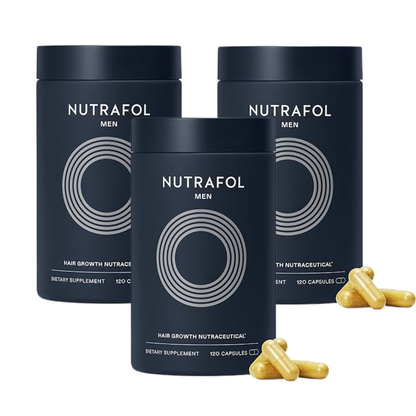 Nutrafol Men Hair Growth Supplements Ages 18–49 – 1-Month Bottle for Stronger, Thicker-Looking Hair