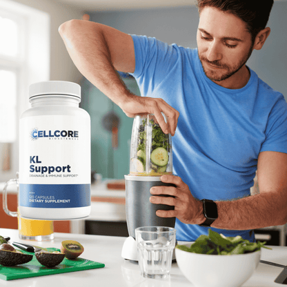 CellCore Biosciences KL-Support – Drainage & Immune Support Supplement (120 Capsules)