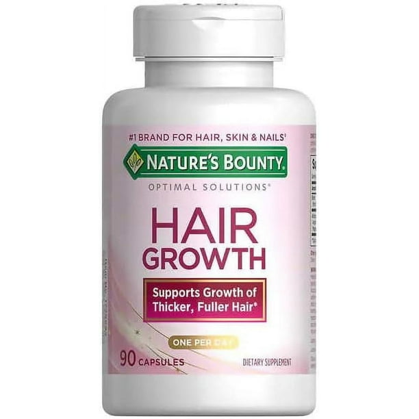 Nature's Bounty Hair Growth Supplement 90 Capsules | Supports Strong, Healthy Hair for Men & Women