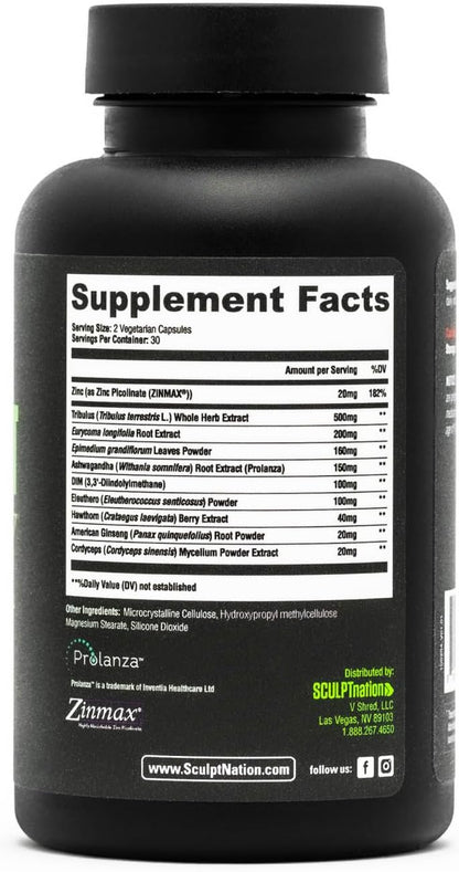 TEST BOOST Max Sculptnation 2.0 Supplement facts