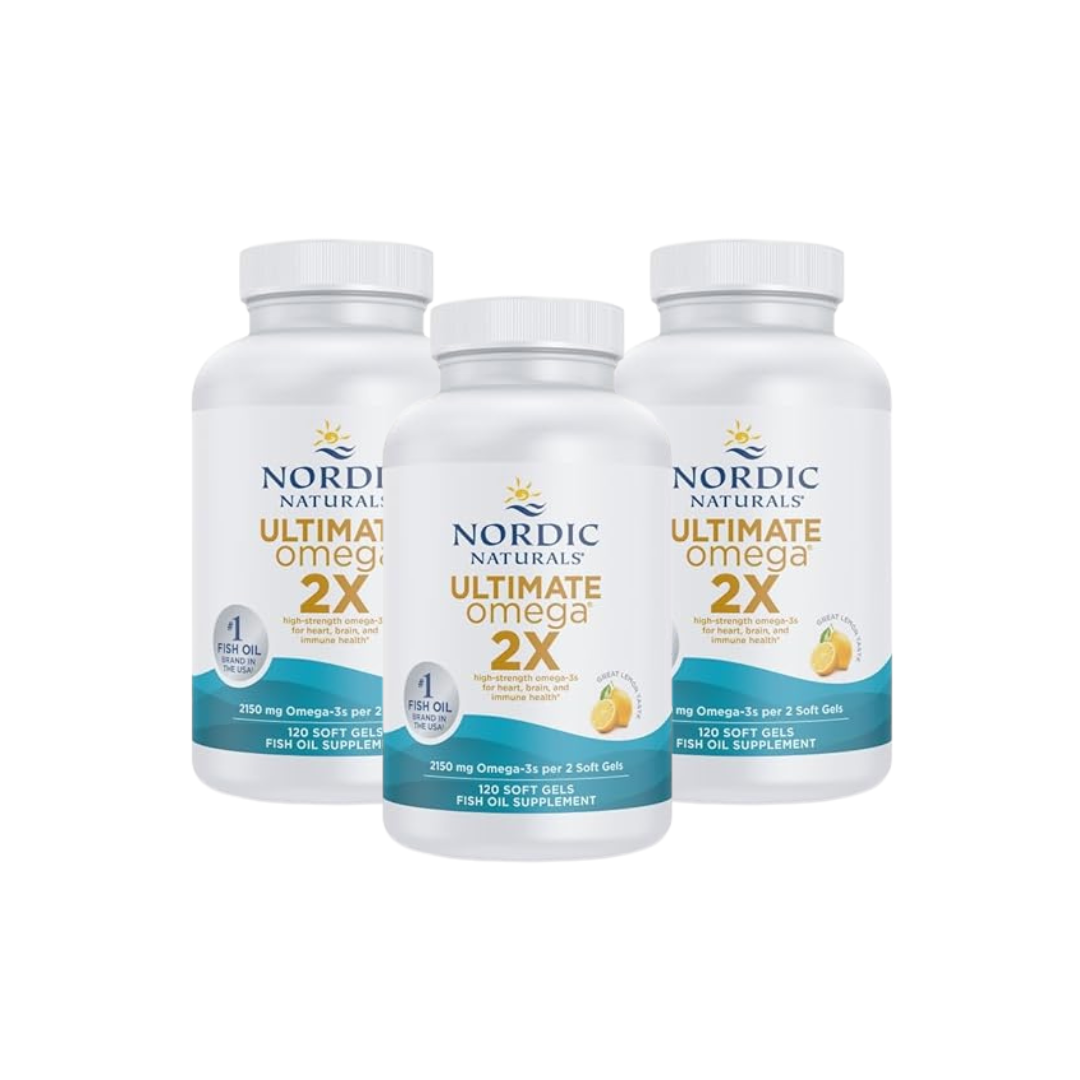 Nordic Naturals Ultimate Omega 2X – High-Potency Omega-3 Fish Oil for Brain, Heart & Overall Wellness
