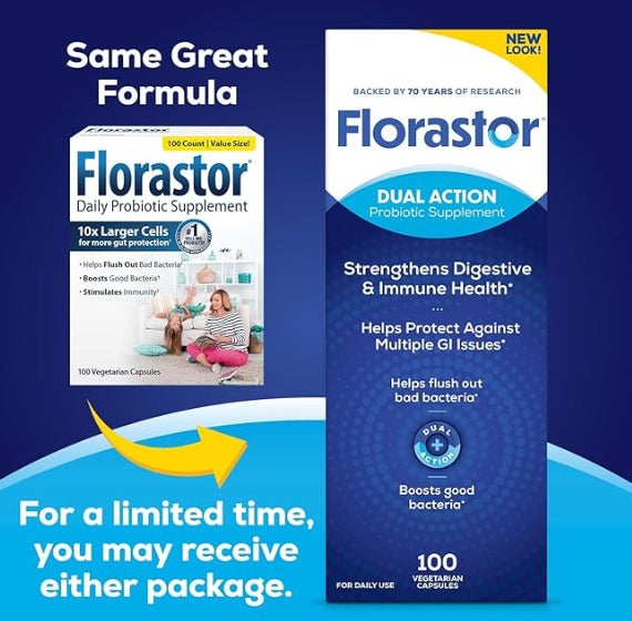 Florastor Probiotic 250mg Daily Probiotic Dietary Supplement