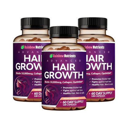 Hair Growth Vitamins for Women – Biotin, Collagen & Advanced Hair Support