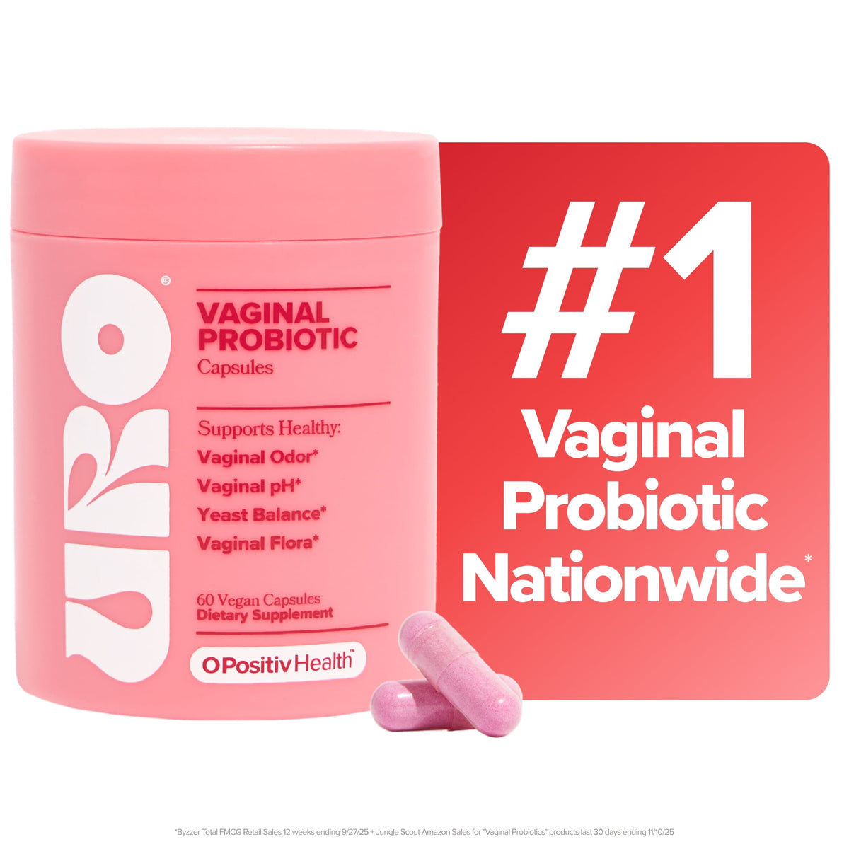 O Positiv URO Vaginal Probiotics for Women – Advanced pH Balance & Feminine Health Support