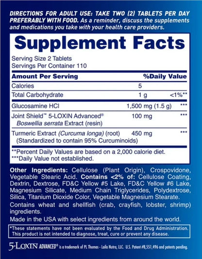Osteo Bi-Flex Triple Strength Turmeric Joint Health Supplement – 220 Count for Advanced Joint Comfort & Mobility